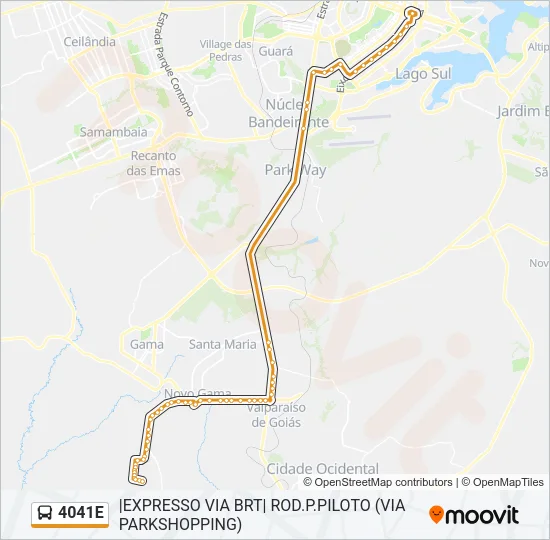 4041E Bus Line Map