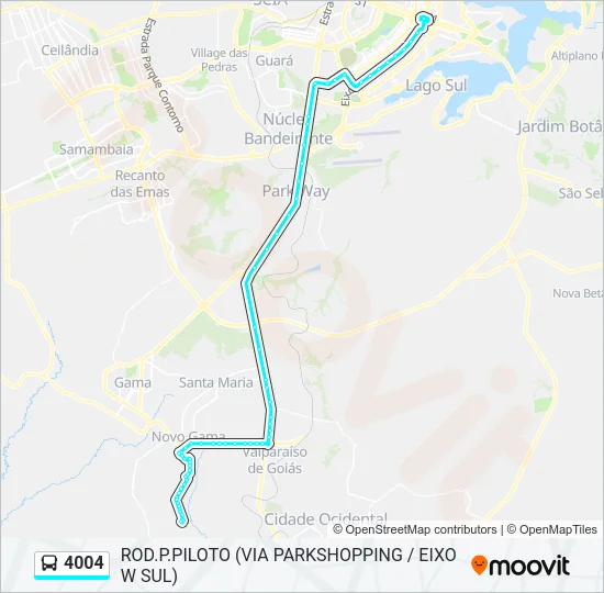 4004 Bus Line Map