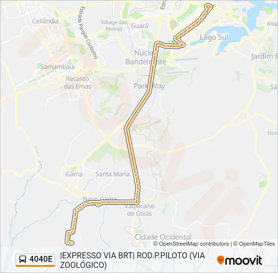 4040E Bus Line Map