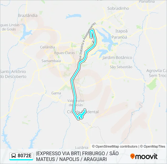 8072E Bus Line Map