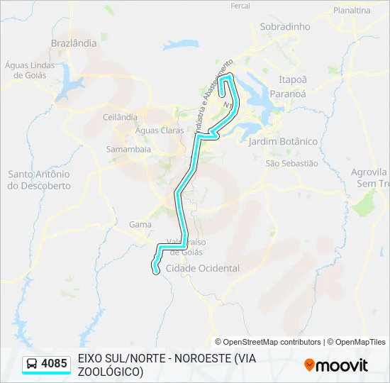 4085 Bus Line Map