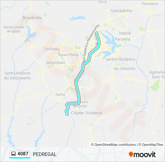 4087 Bus Line Map