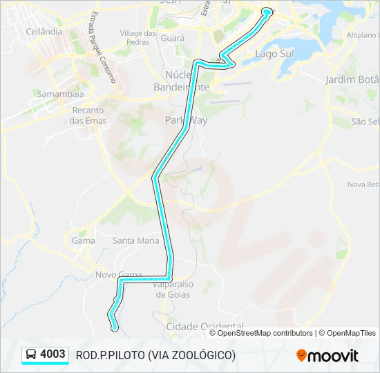 4003 Bus Line Map