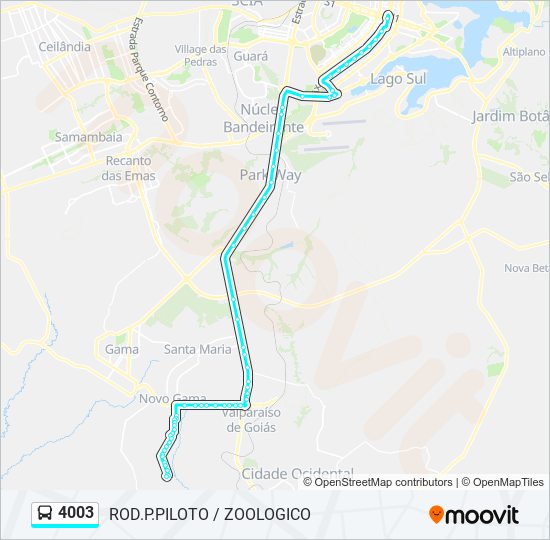 4003 bus Line Map