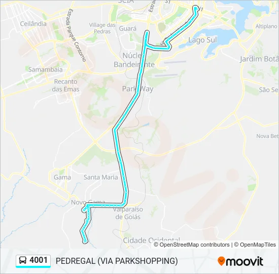 4001 Bus Line Map