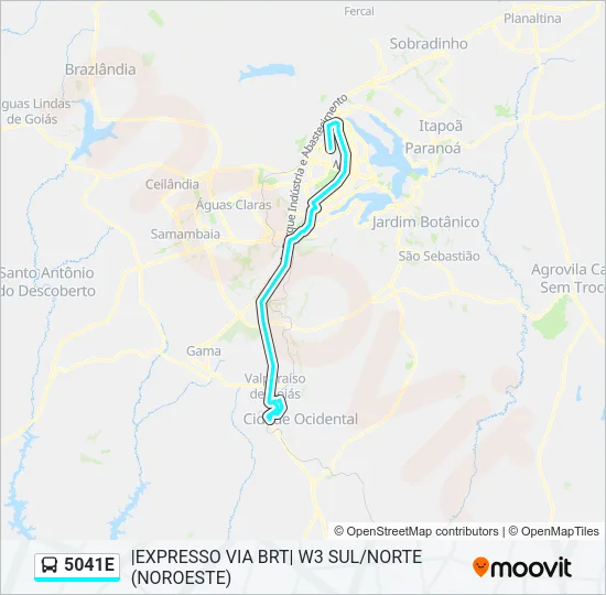 5041E Bus Line Map