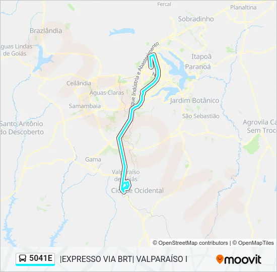 5041E Bus Line Map