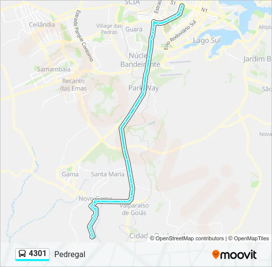 4301 Bus Line Map