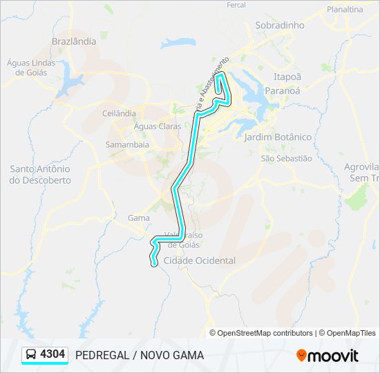 4304 bus Line Map