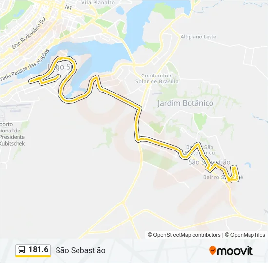 181.6 Bus Line Map