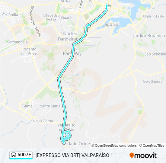 5007E bus Line Map