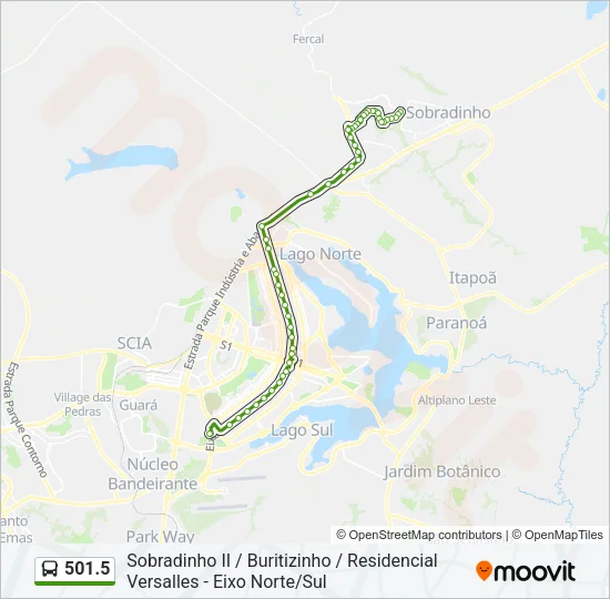 501.5 Bus Line Map