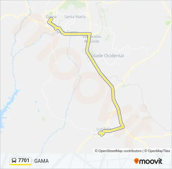 7701 Bus Line Map