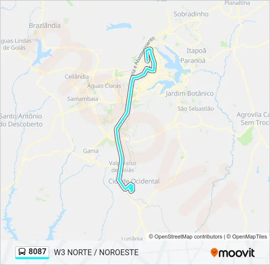8087 Bus Line Map