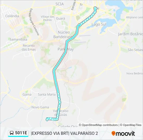 5011E Bus Line Map