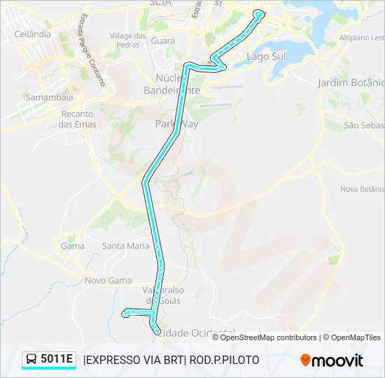5011E Bus Line Map