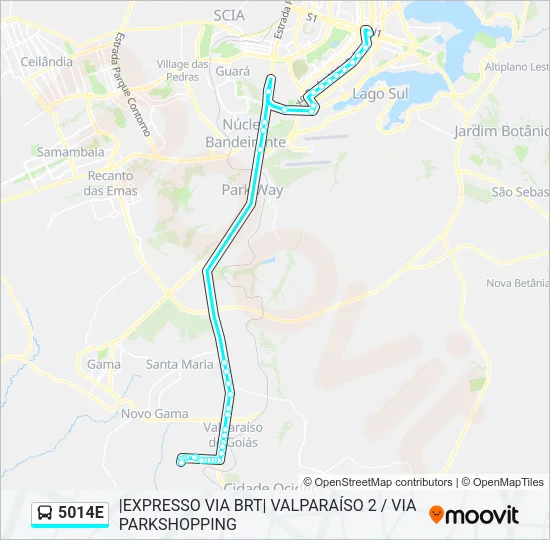 5014E Bus Line Map