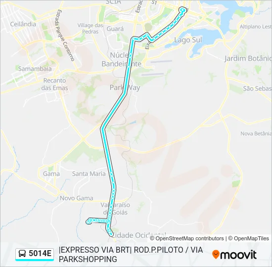 5014E Bus Line Map