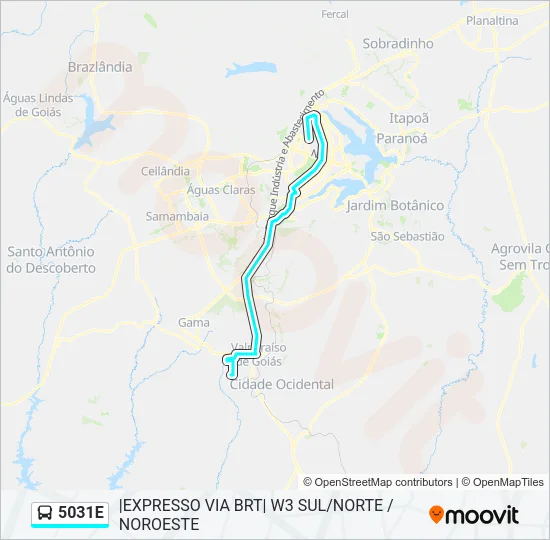 5031E Bus Line Map