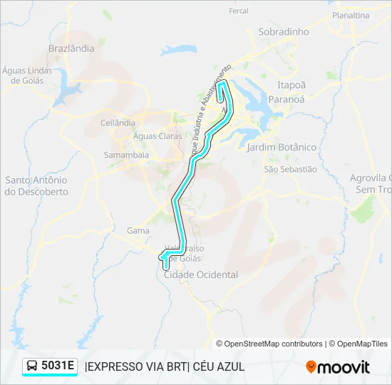 5031E Bus Line Map