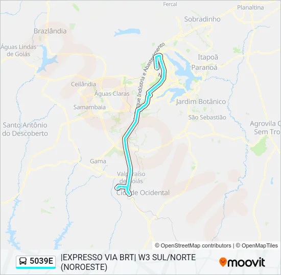 5039E Bus Line Map