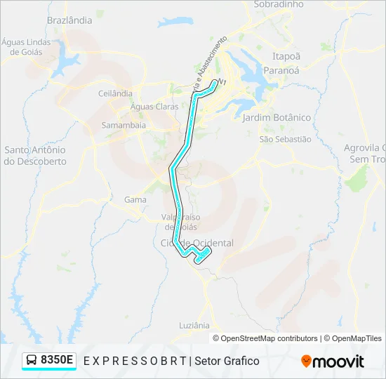 8350E Bus Line Map
