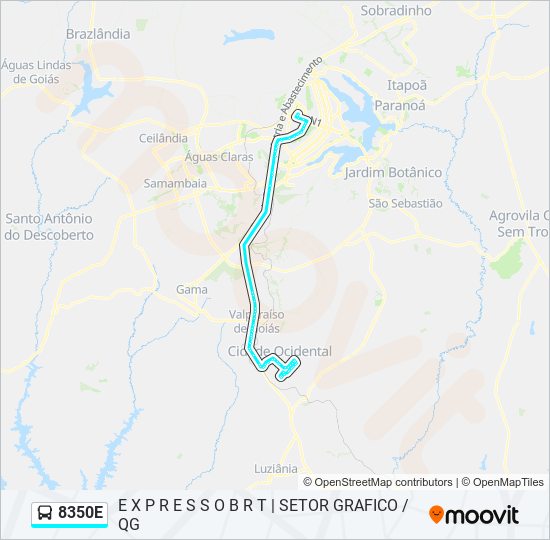 8350E bus Line Map