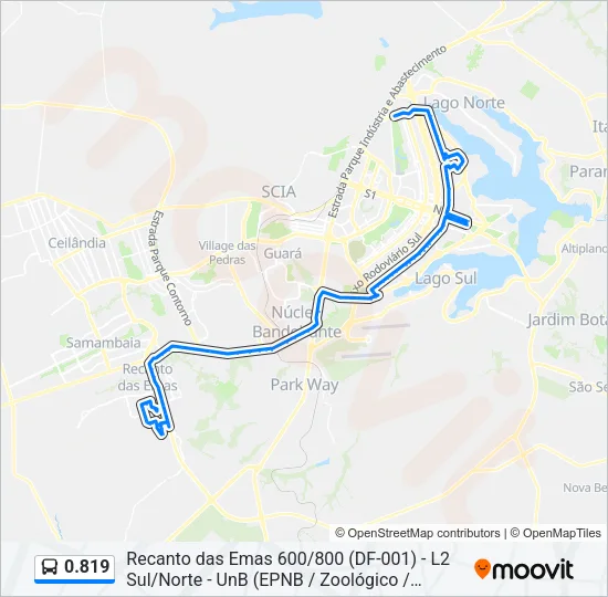 0.819 Bus Line Map