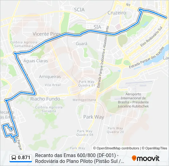 0.871 Bus Line Map
