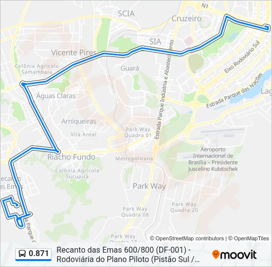 0.871 Bus Line Map