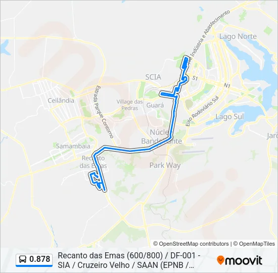 0.878 Bus Line Map