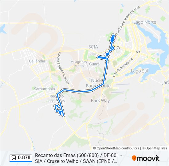 0.878 bus Line Map