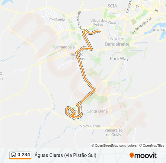 0.234 Bus Line Map