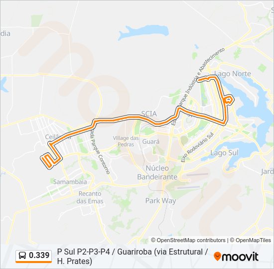 Mapa de 0.339 de autobús