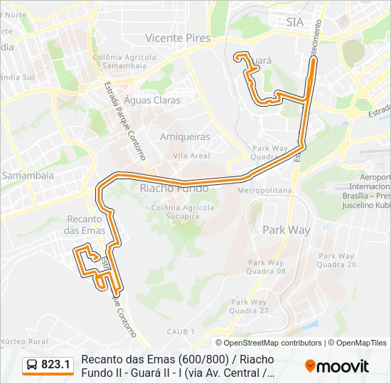 823.1 Bus Line Map