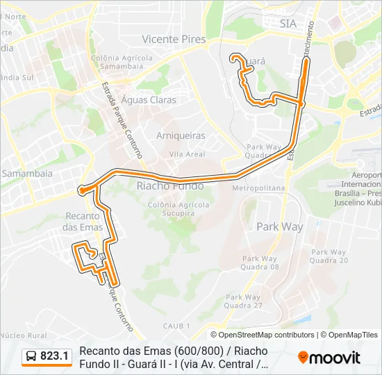 823.1 Bus Line Map