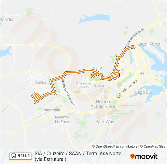 910.1 Bus Line Map