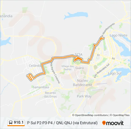 910.1 Bus Line Map