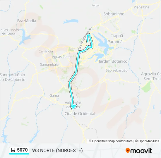 5070 Bus Line Map