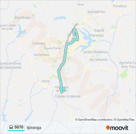 Rota da linha 5070 horários, paradas e mapas Ipiranga (Atualizado) Rota da linha 5070 horários, paradas e mapas Ipiranga (Atualizado)