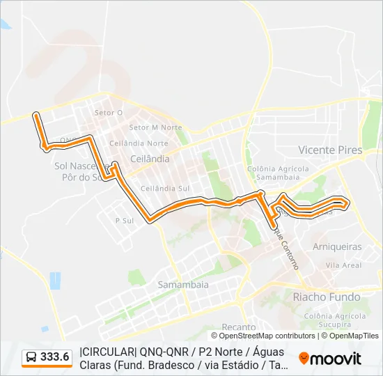 333.6 Bus Line Map