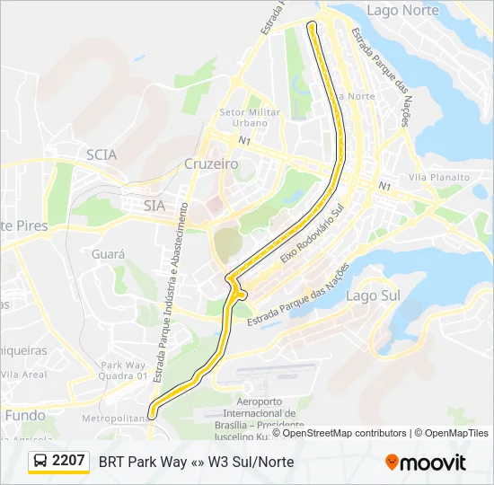 2207 Bus Line Map