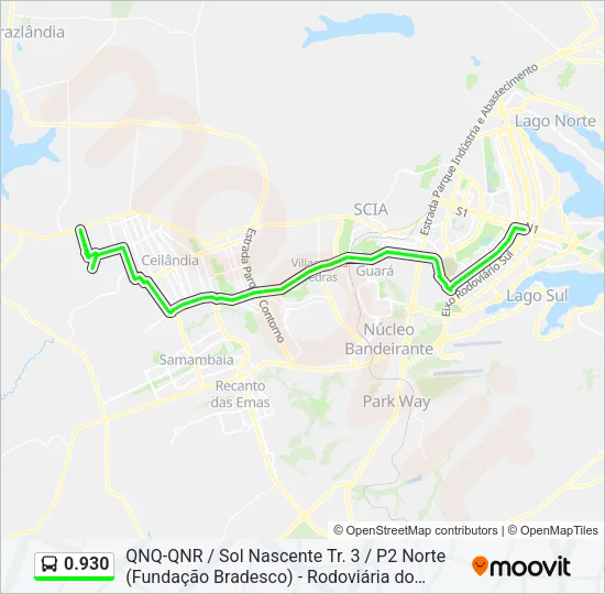 0.930 Bus Line Map