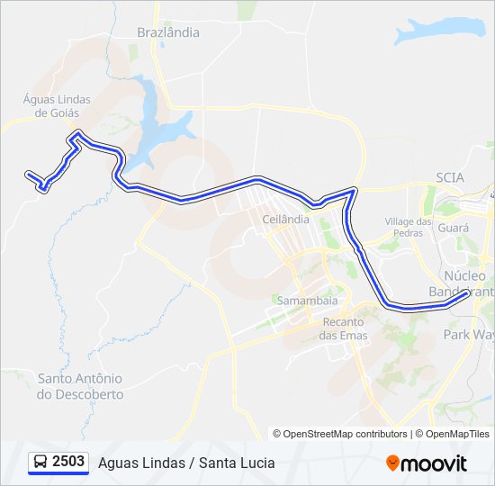 Mapa de 2503 de autobús