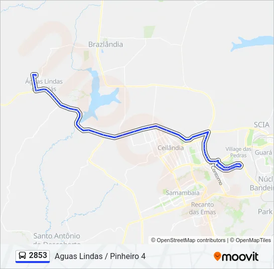 2853 Bus Line Map