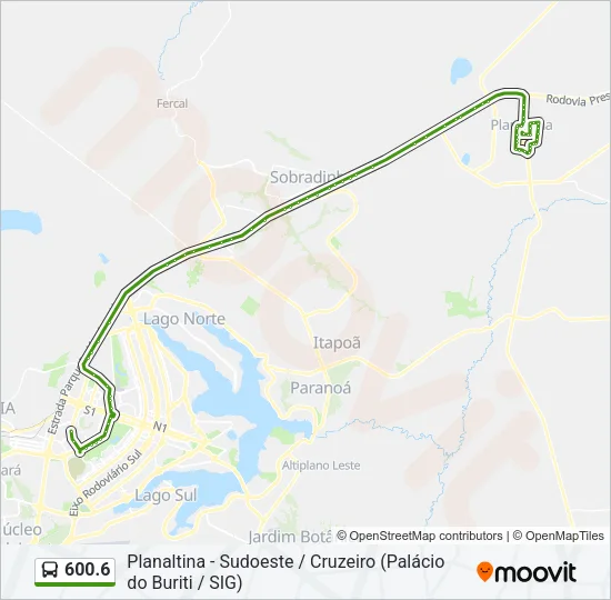 600.6 Bus Line Map