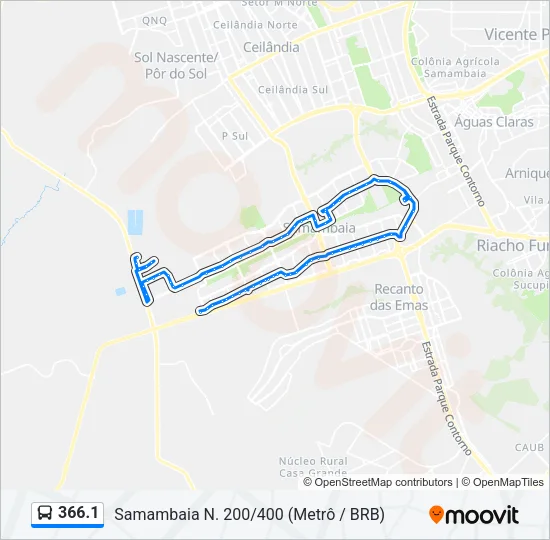 366.1 Bus Line Map