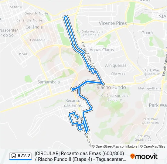 872.2 Bus Line Map