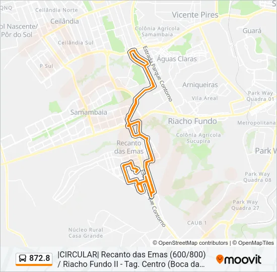 872.8 Bus Line Map
