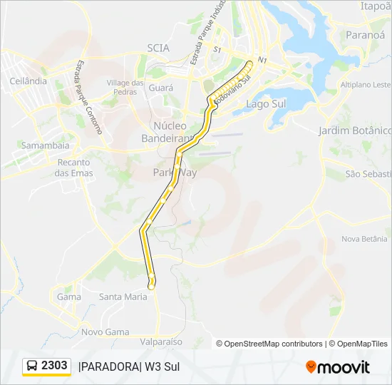 2303 Bus Line Map